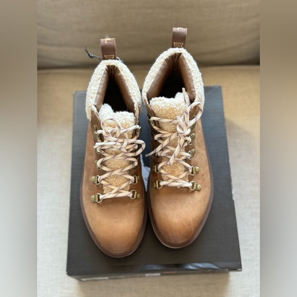 Sorel Women's Lace Up Boots - Brown and Cream - Picture 7 of 12